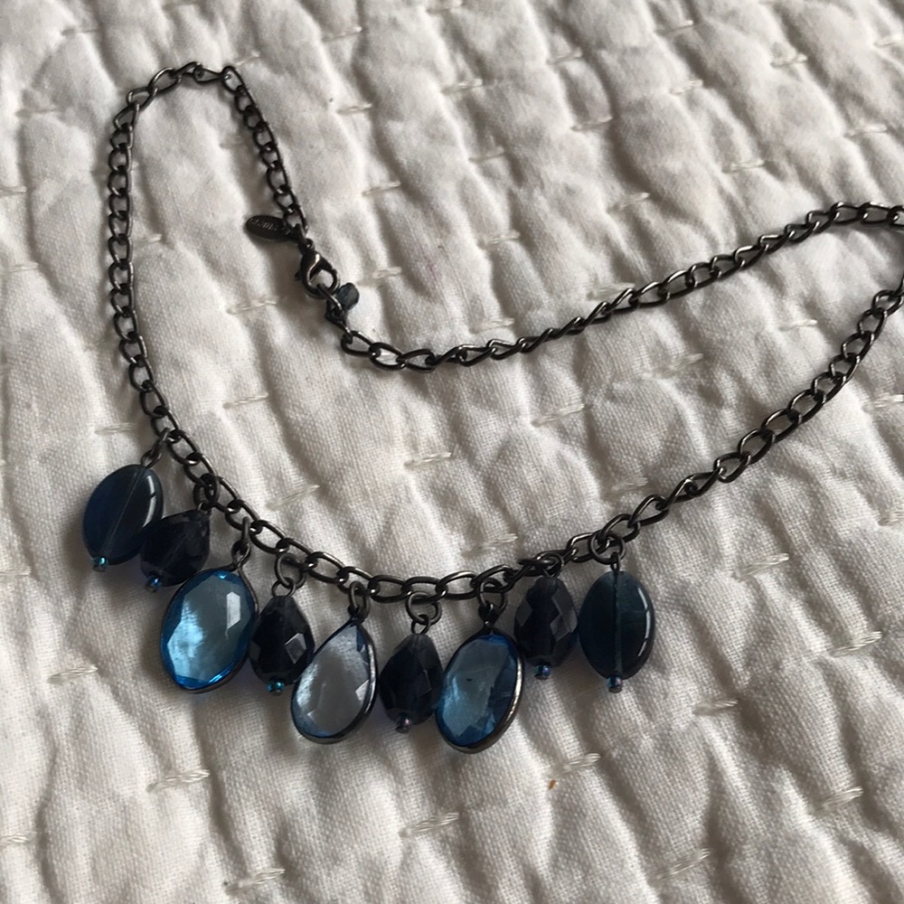 Express Blue Jewel Choker